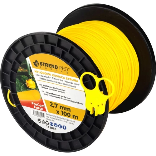 Damil vágáshoz ProCom Force 2,7 mm, midi Spool H-100 m, vágóval, kerek