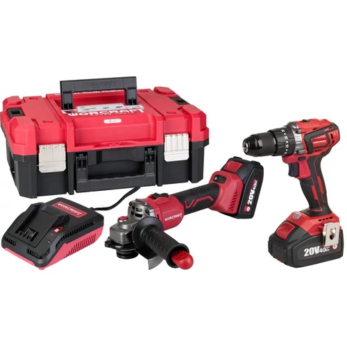 Készlet Worcraft XCUBE001 ShareSYS Toolbox, csavarhúzó CHD-S20LiBA + sarokcsiszoló CAG-S20LiBS-125 m