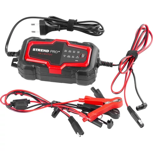 Töltő Strend Pro BD03-Z5.0A-D1, 85W, 5A, 6V/12V, IP65, LED, autóakkumulátorhoz