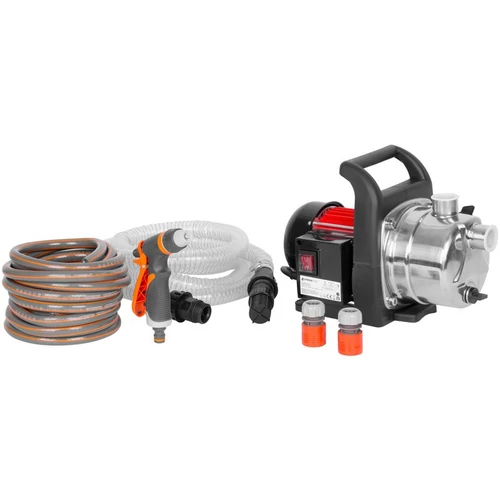 Szivattyú Strend Pro Garden MJP1000, INOX, 1000W, 57 l/perc, kerti, komplett készlet