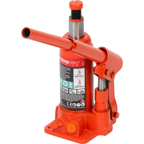Strend Pro Premium hidraulikus emelő, 2 tonna, 158-308 mm