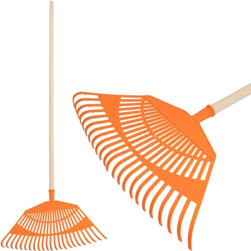 Levélgereblye Strend Pro R144, műanyag, 23 fogú, műanyag, 125 cm nyél