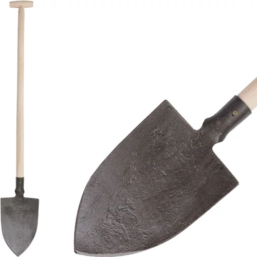 Ásó Gardex 1250 g, kovácsolt, hegyes, fa T-nyéllel