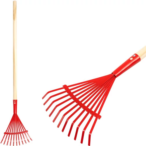 Levélgereblye Strend Pro Herrison 813-16, 11 lamellás, 900 mm fa nyél, mini