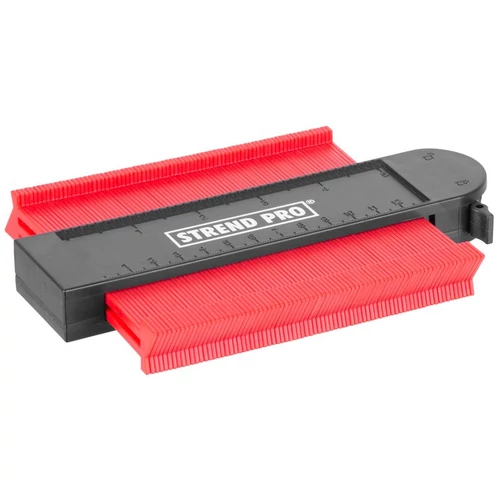 Alakrajzoló sablon Strend Pro DG681, 125x130 mm, mintazárral és mágnessel