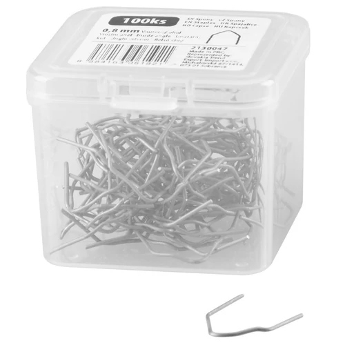 Kapocs Strend Pro, műanyag hegesztőpisztolyhoz, belső szög, 0,8 mm, 100 db-os csomag
