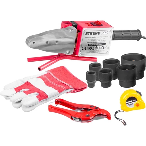 Hegesztőgép Strend Pro PPR 63B, polifúziós, 1500W, 20-63 mm, műanyag csövekhez, 14 részes