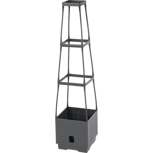 Virágcserép Strend Pro Herrison FP8018, támasztótoronnyal, 250x250x1050 mm