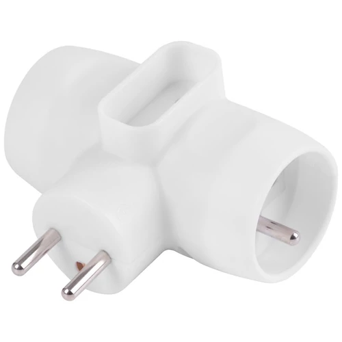 Elosztó Strend Pro, fehér, 230 V, IP20, max. 3680 W, 1x6A, 2x16A