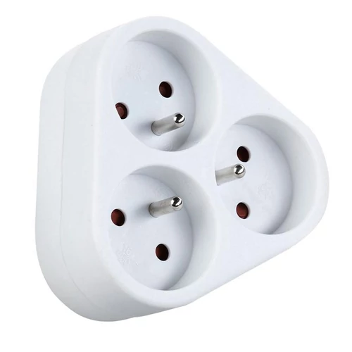 Elosztó Strend Pro, fehér, 230 V, IP20, max. 3680 W, 3x16A