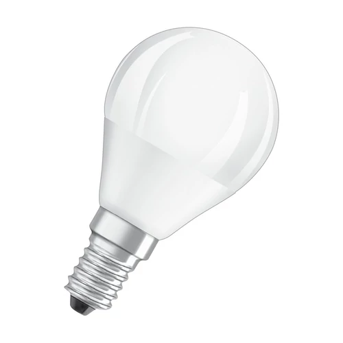 Izzó OSRAM® LED FR 040 (ean7630), nem szabályozható fényerejű, 4,9W/865 E14 6500K Value CLASSIC P