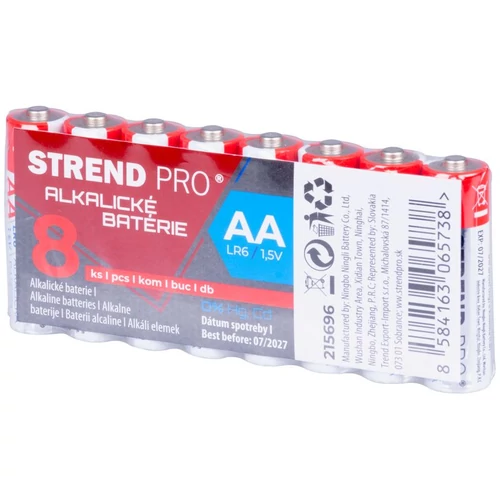 Akkumulátor Strend Pro, LR6, 8 db, AA ceruzaelem