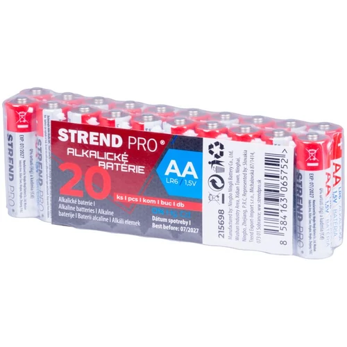 Akkumulátor Strend Pro, LR6, 20 db, AA ceruzaelem