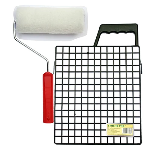 Festő készlet SAMBER, rács, henger és tartó 180 mm
