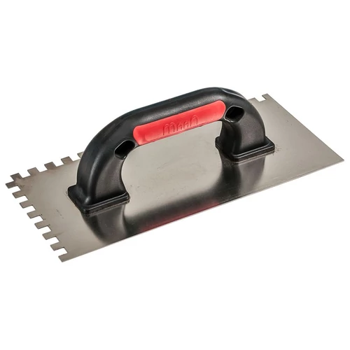 Simító Strend Pro Premium, EXC RED-Black, U-alakú műanyag nyél, 270x130 mm, 4 mm-es fogazású, 0,7 mm