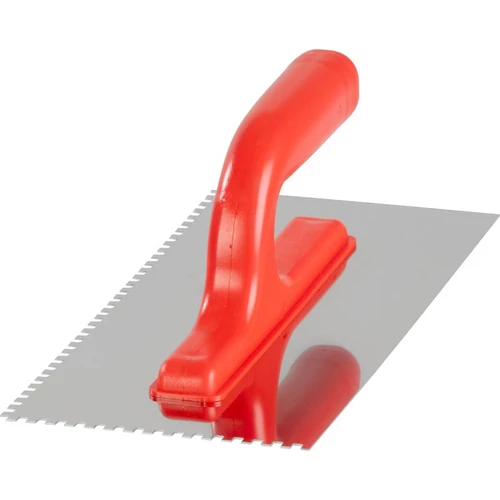 Simító Strend Pro Premium, REDhand, műanyag nyél, 270x130 mm, 4 mm-es fogazású, 0,7 mm, rozsdamentes