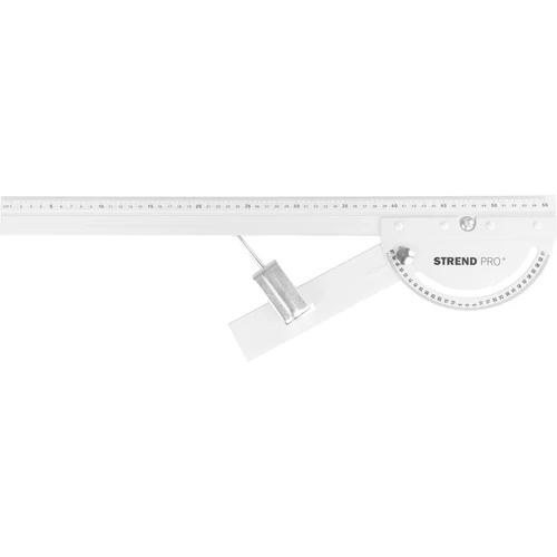 Vonalzó Strend Pro FSC-02, 550 mm, multifunkcionális, szögmérővel, Alu