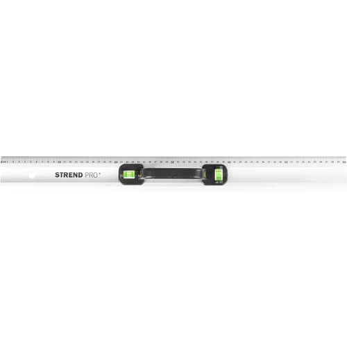 Vonalzó Strend Pro FSC-06, 600 mm, vízmértékkel, Alu