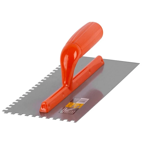 Simító Strend Pro 0812.041 Basic, OrangeHand, műanyag nyél, 280x130 mm, 4 mm-es fogazású, acél