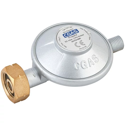 Gázszabályzó CGAS C31-50, 50 mbar, G1/4" LH menet, EN 12864