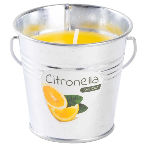 Gyertya Citronella CB143, rovarriasztó, vödörben, 80 g, 80x72 mm