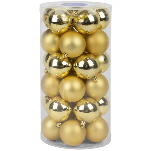 Gömbök MagicHome Karácsony, 30 db, arany, vegyes, karácsonyfára, 6 cm