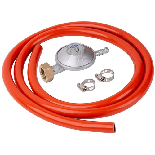 Gázszabályzó CGAS C31-30, 28-30 mbar, UK8 mm, EN16129, 2x bilincs, 1,5 m tömlő