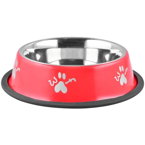 Tálka MagicHome Woof, 33 cm, 2000 ml, piros, kutyának