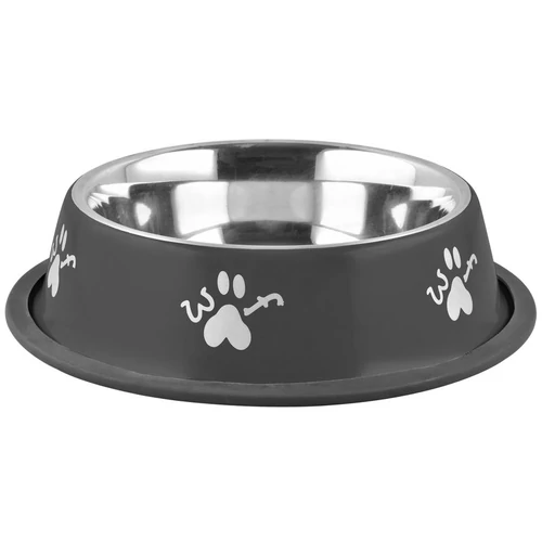 Tálka MagicHome Woof, 19 cm, 400 ml, fekete, kutyának
