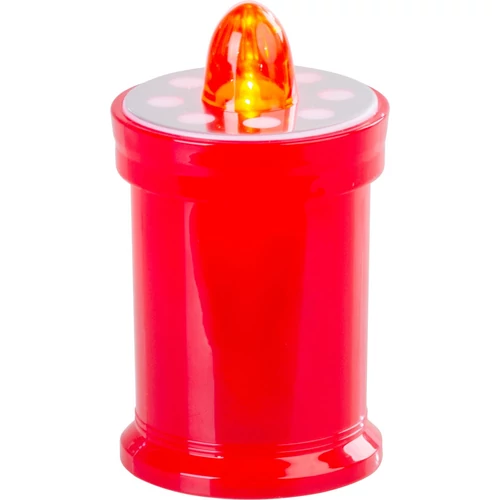 Gyertya MagicHome TG-18, LED, sírra, piros, 11 cm, (2xAA elem a csomag része)