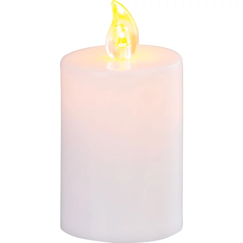 Gyertya MagicHome, LED, sírra, fehér, 2xAA, 5,5x10,5 cm, (2xAA elemmel együtt)