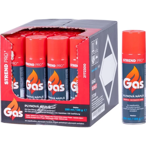 Gáz Strend Pro, propán-bután, 139 g-os patron, 250 ml, töltéshez, öngyújtókhoz, kiszerelés