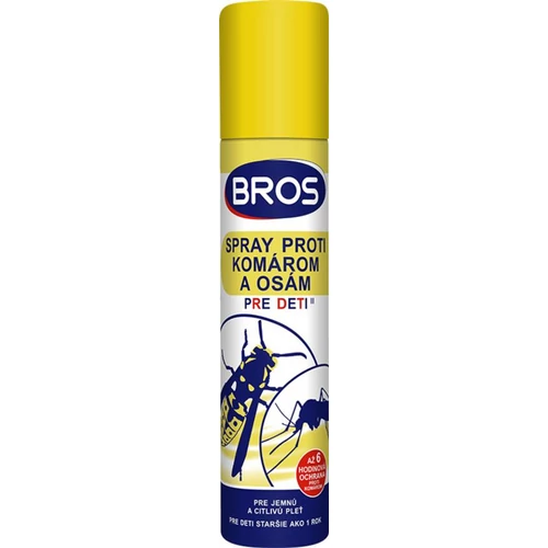 Spray Bros, gyerekeknek, szúnyogok és darazsak ellen, riasztó, 120/90 ml
