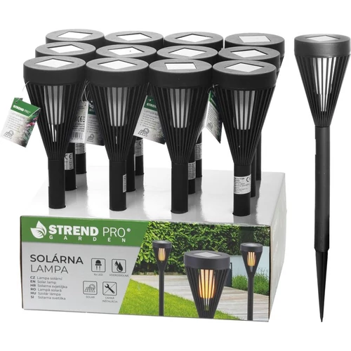 Lámpa Strend Pro Garden Amorfa, napelemes, 7,5x39,5 cm, Kiszerelés 12 db