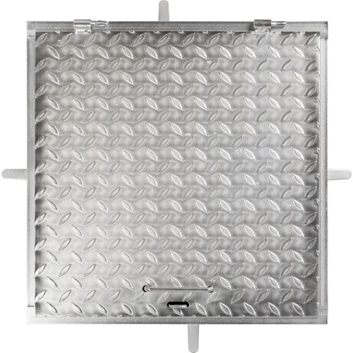 Aknafedél MC50, 500x500 mm, csatorna, horganyzott, max. 150 kg
