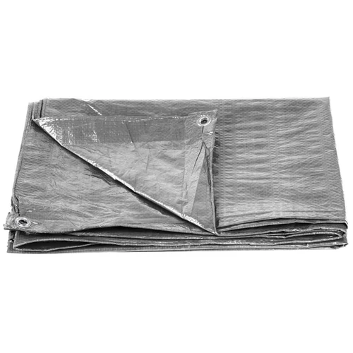 Takaróponyva Tarpaulin Medium 3x5 m, 100 g/m, SILVER, ezüst, fűzőlyukakkal