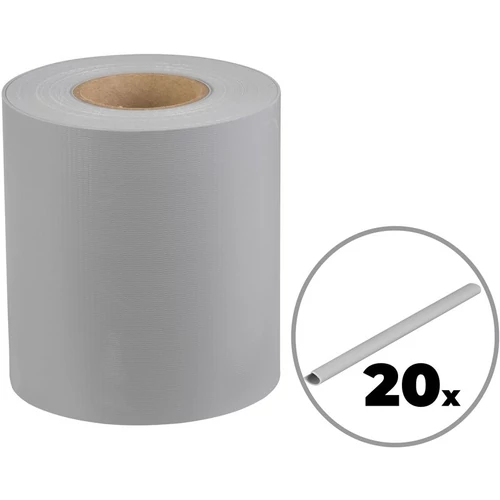 Szalag Strend Pro EUROSTANDARD, 190 mm, Hossz: 26 m, árnyékoló, szürke, takaró, kerítés panelekhez,