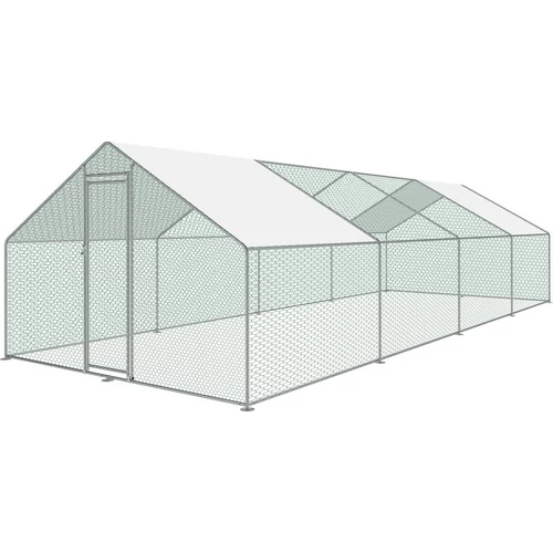 Tyúkól Strend Pro, baromfihoz, volier, ketrec, tetővel, 3x8x2 m