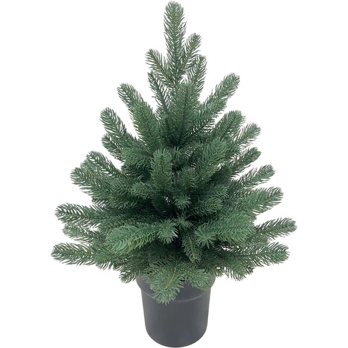 Karácsonyfa MagicHome Karácsonyi Firian, 3D, virágcserépben lévő jegenyefenyő, 60 cm
