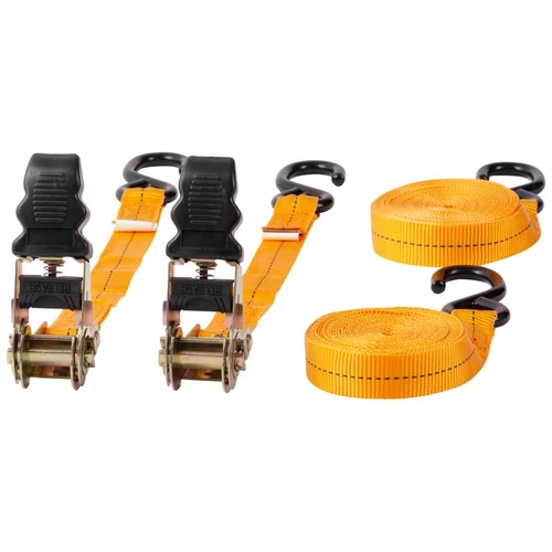 Rögzítő heveder Strend Pro, racsnis pánt, 25 mm, H-4,5 m, max. 500 kg, 2 db-os csomag