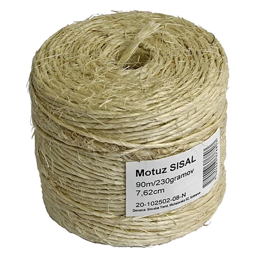 Szizál zsinór Sisal L-90 m/230 g, TubePack