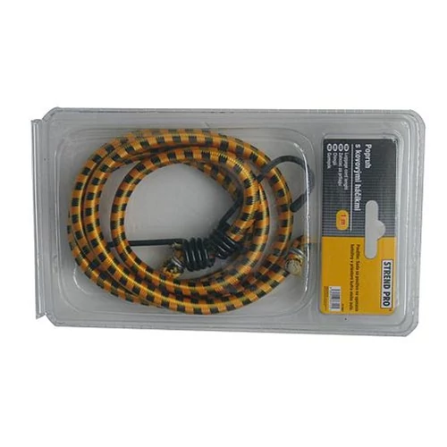Rögzítőgumi Strend Pro LB340, 8 mm, 100 cm, acél kampókkal