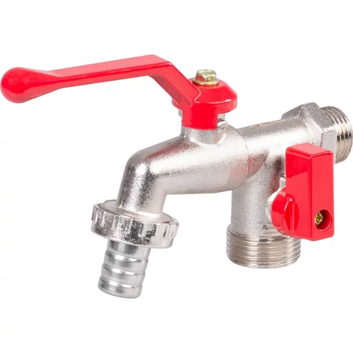 Szelep Strend Pro, víz, 3/4"-3/4"-1/2", dupla, kerti