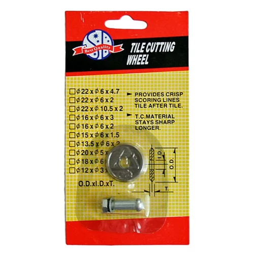Vágókerék MW222 (22x6 mm), pótalkatrész, 212601, 212979, 212588 és 212592 csempevágóhoz