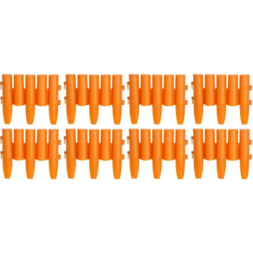 Palisád GE037, 27x24 cm, PP, terrakotta, flexibilis, Hosszúság 2,16 m, 8 db-os csomag