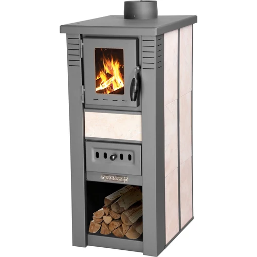 Kályha Pro LAVA Ceramic, bézs, 6,5 kW, 120 mm