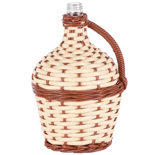Demizson Strend Pro Cada Wilo, 2 liter, üveg, borhoz és pálinkához, fonott, vegyes színek