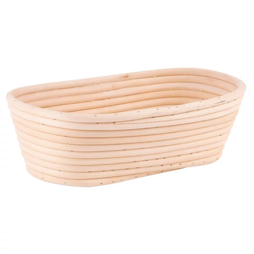 Rattan kelesztőkosár MagicHome, kenyér kelesztéséhez, ovális, max. 700 g, 30x14x7 cm