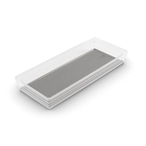 Rendszerező Curver® SISTEMO 8, átlátszó/szürke, 15x37.5x5 cm, fiókba