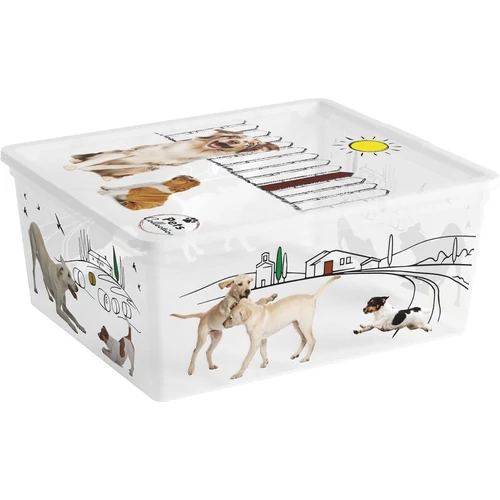 Fedeles doboz KIS C Style Pets M, 18 lit., 34x40x17 cm